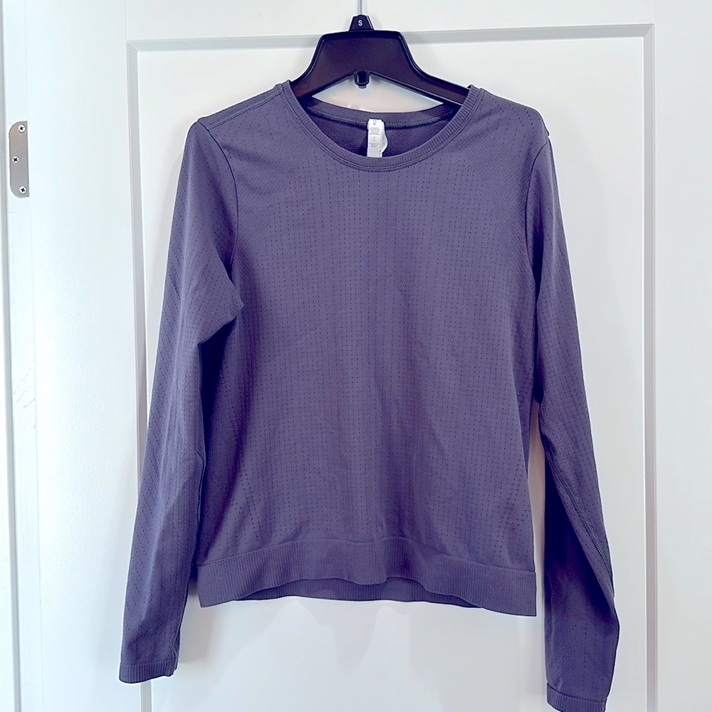 Athleta Inmotion Seamless Top - lavender size small